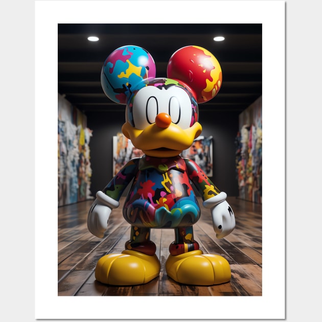 Kaws Hypebeast Duck Wall Art by CollSram